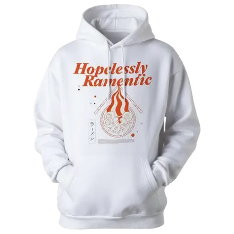 Hopelessly Ramentic White Hoodie